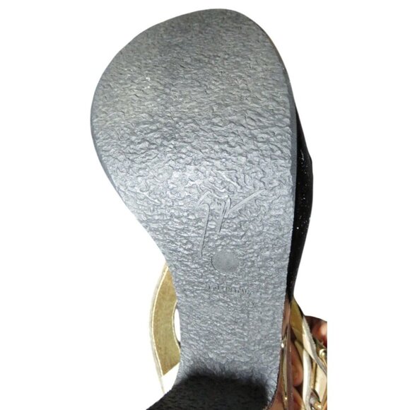 Giuseppe Zanotti Italian Pony Hair & Calf Leather platform cheetah heels 41 - Picture 9 of 15